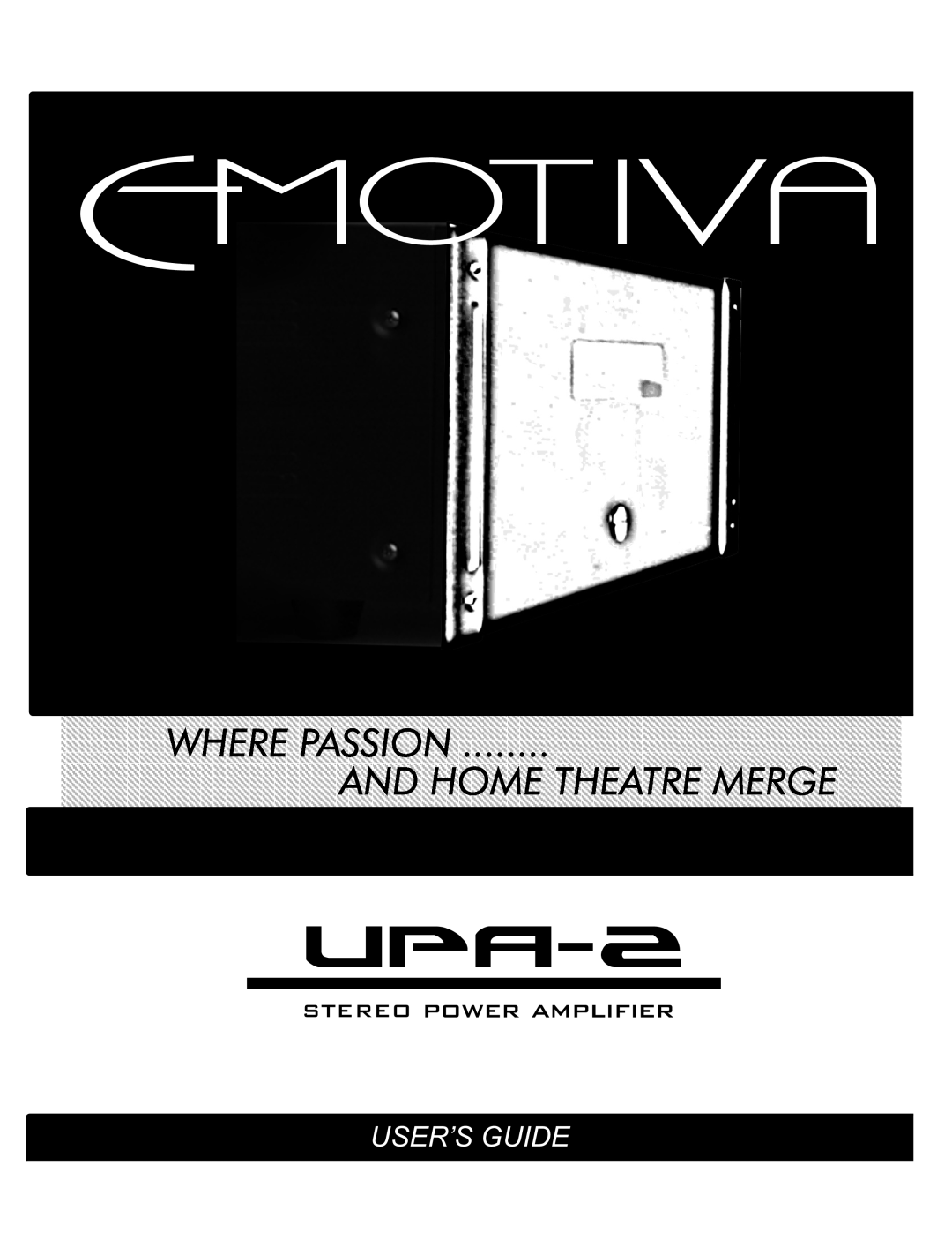 Emotiva UPA-2 manual 