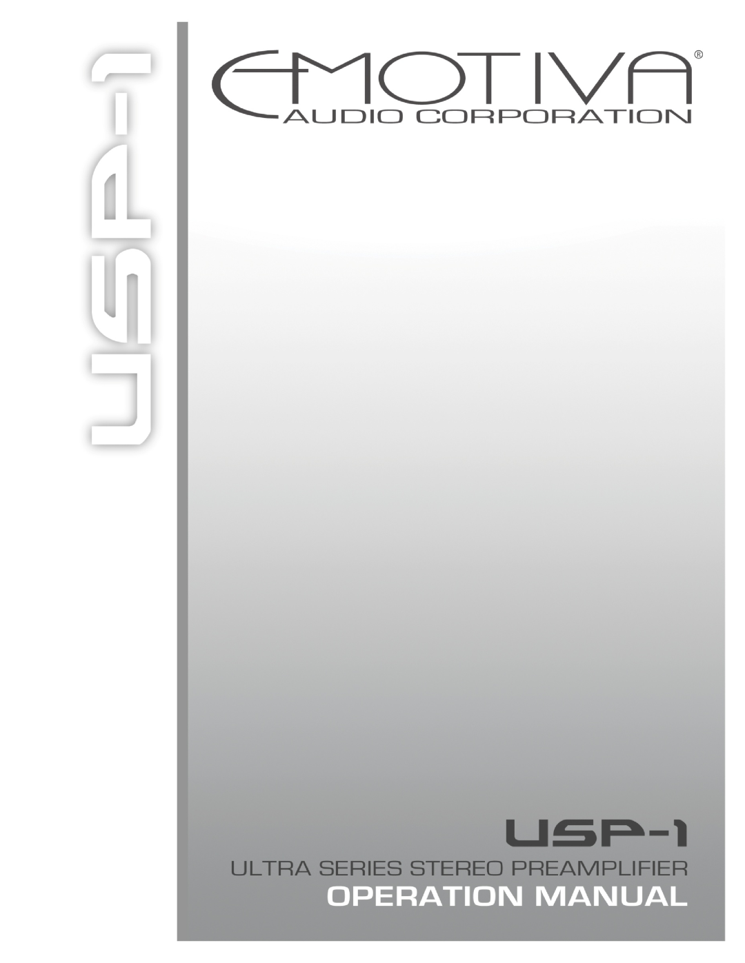 Emotiva USP-1 manual 