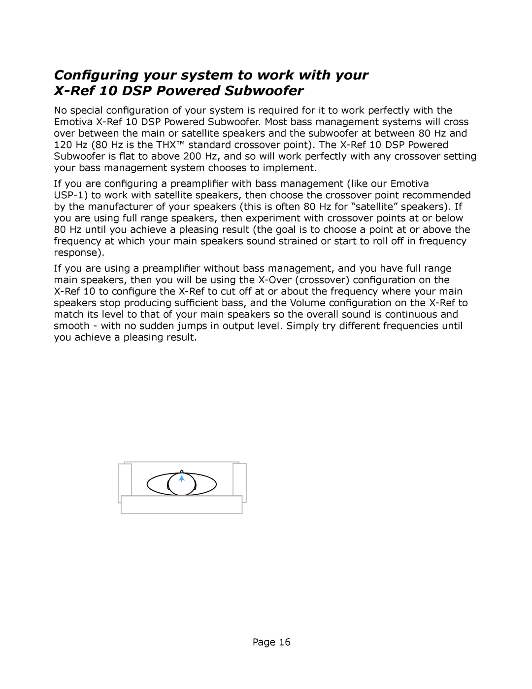 Emotiva X-Ref 10 user manual 