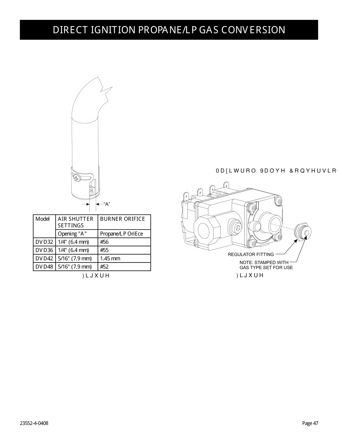 Empire Comfort Systems 3)(N, 1, DVD32FP3 installation instructions Maxitrol Valve Conversion 