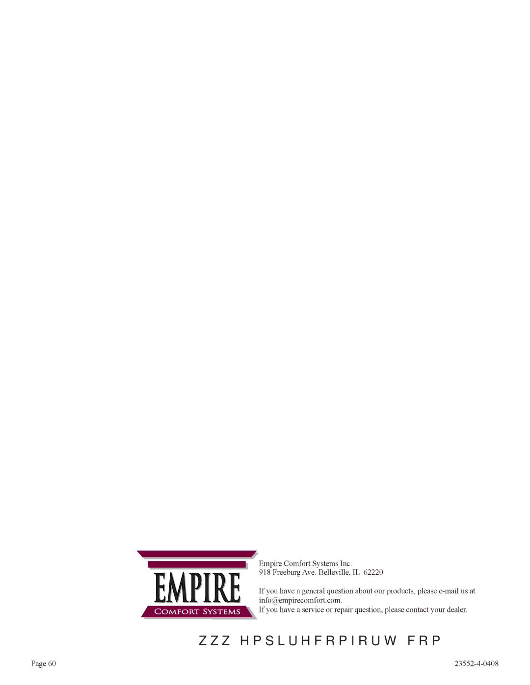 Empire Comfort Systems 1, DVD32FP3, 3)(N installation instructions Comfort Systems 