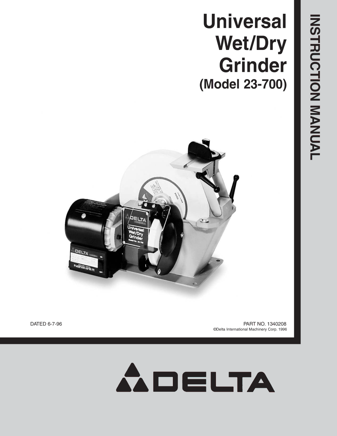 Empire Comfort Systems 23-700 instruction manual Universal Wet/Dry Grinder 