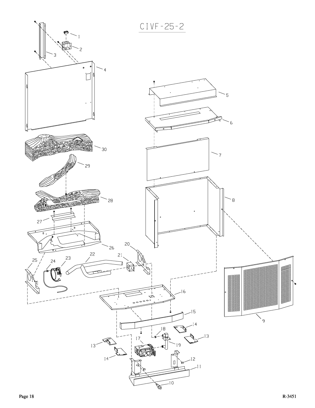 Empire Comfort Systems CIVF-25-2 installation instructions Page, R-3451 