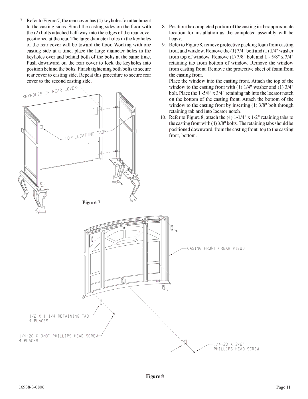 Empire Comfort Systems CIVF-25-21 installation instructions 16938-3-0806 