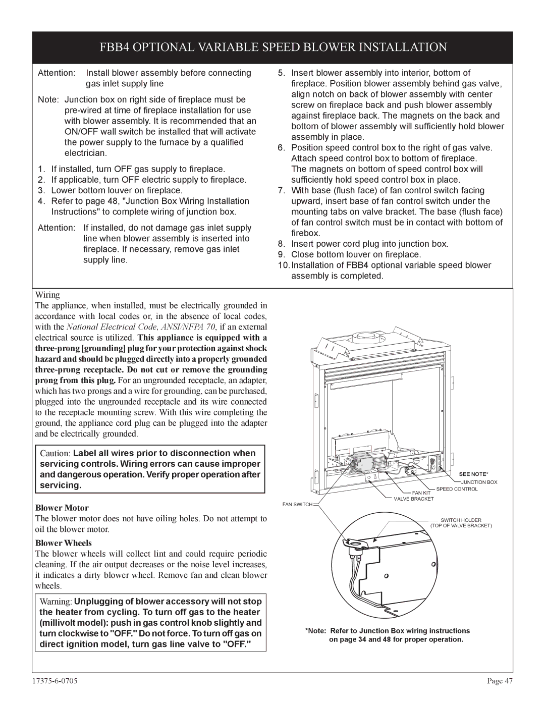 Empire Comfort Systems DVP42FP7, DVP48FP3, DVP48FP9, DVP42FP9, DVP48FP7, DVP42FP3 Blower Motor, Blower Wheels 