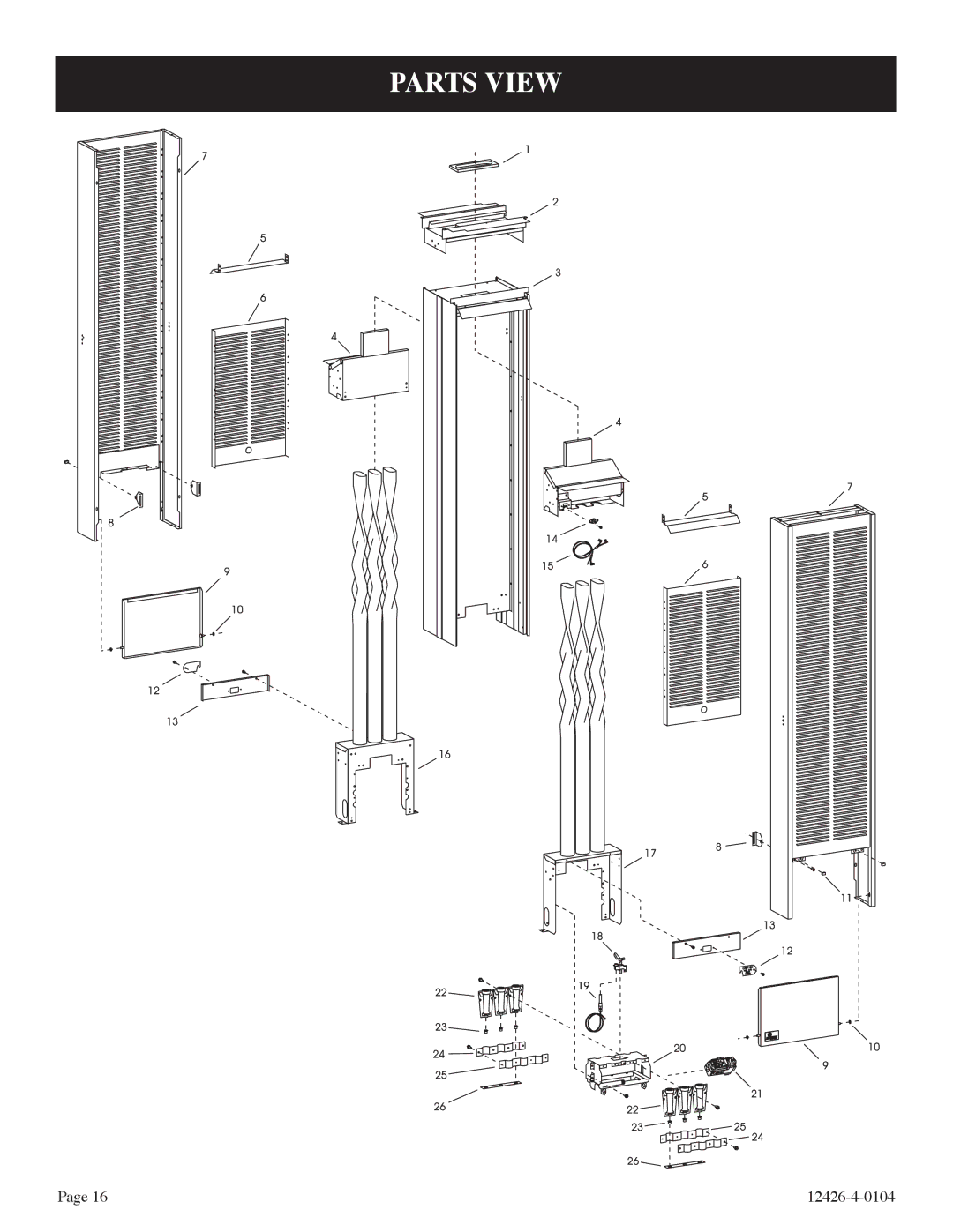 Empire Comfort Systems GWT-50-2, RB) installation instructions Parts View 