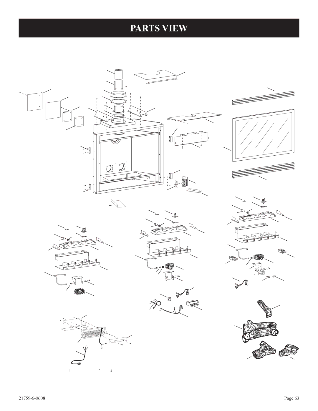 Empire Comfort Systems DVP42FP, P)-2 installation instructions Parts View 