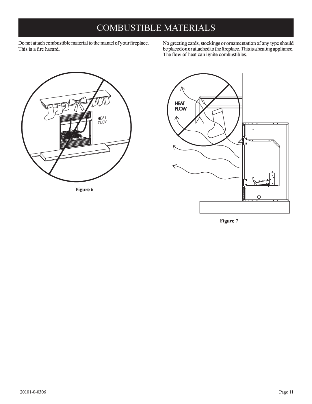 Empire Comfort Systems VFP32FP, VFP36FP, 31)L(N, P)-1, 21)L(N installation instructions Combustible Materials, Figure Figure 