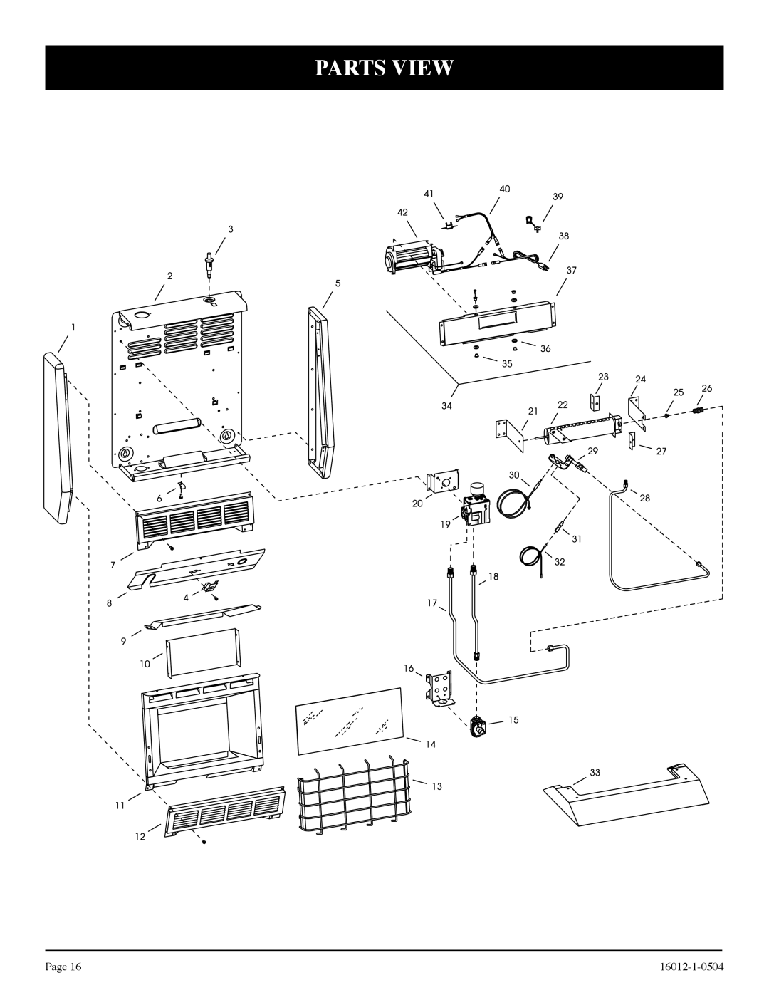 Empire Products BF-30-2, BF-20-2, BF-10-2 installation instructions Parts View 