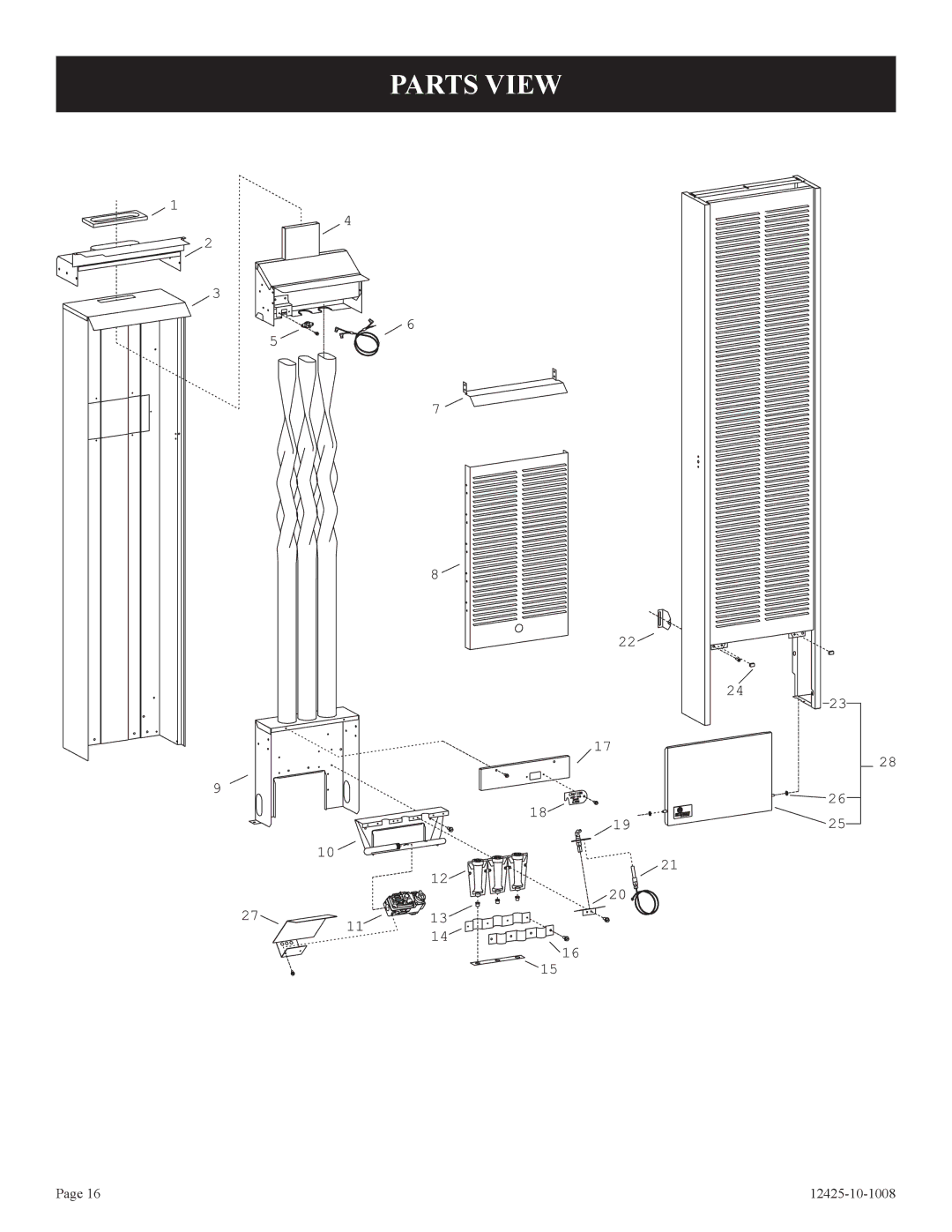 Empire Products GWT-25-2(SG, GWT-35-2(SG installation instructions Parts View 