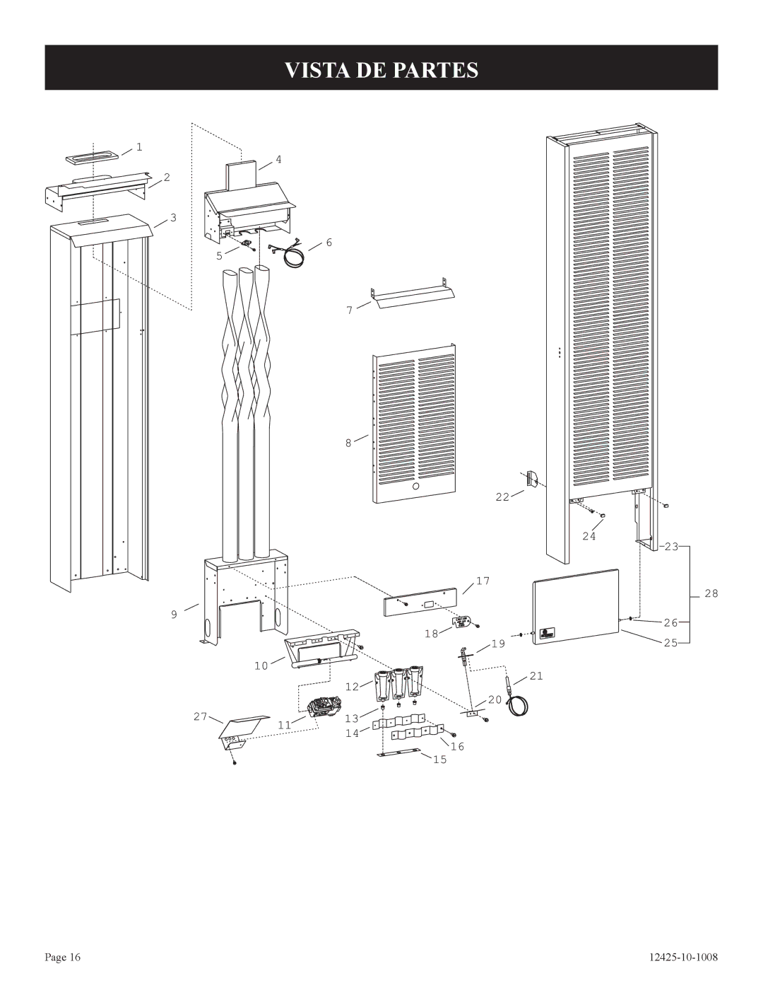 Empire Products GWT-25-2(SG, GWT-35-2(SG installation instructions Vista DE Partes 