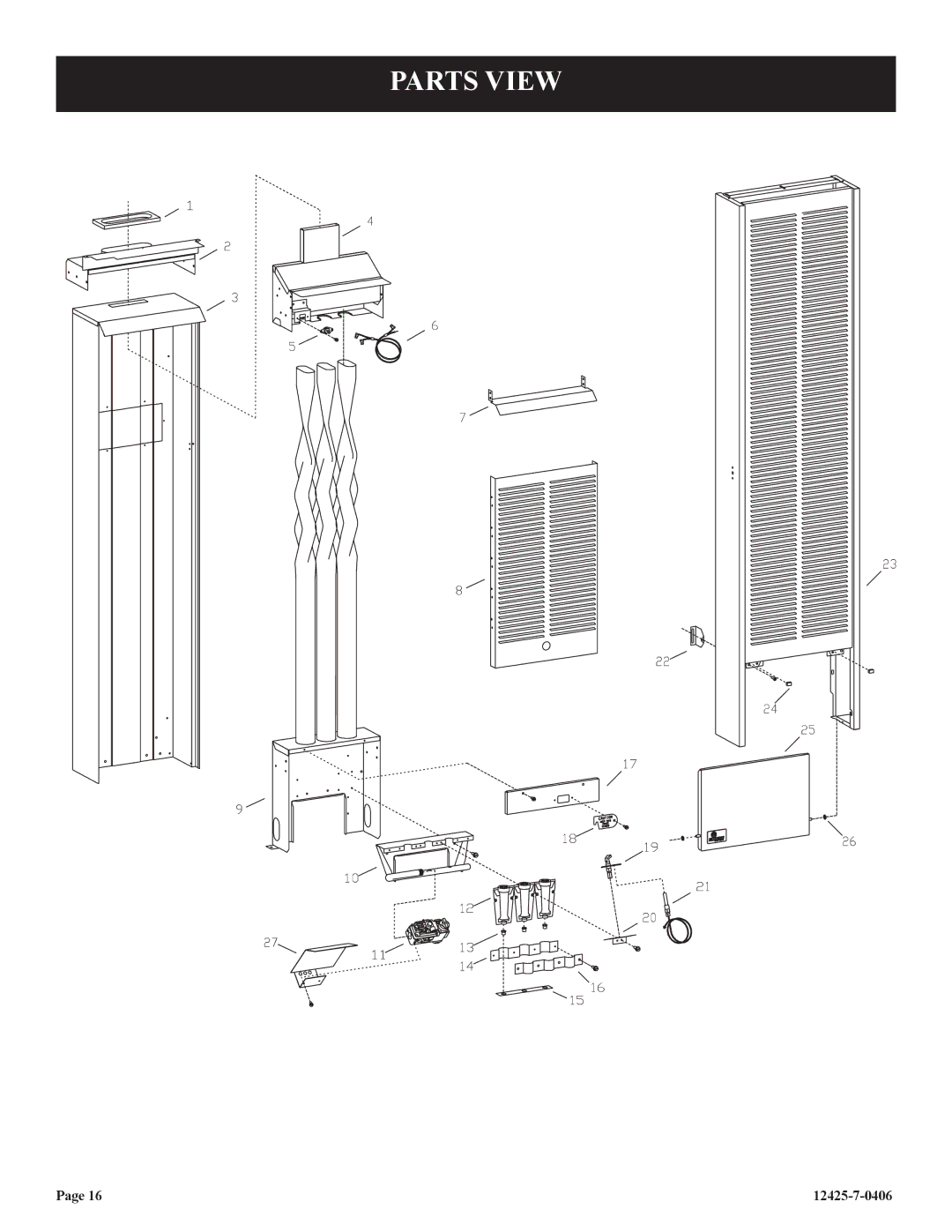 Empire Products RB), GWT-35-2, GWT-25-2 installation instructions Parts View 