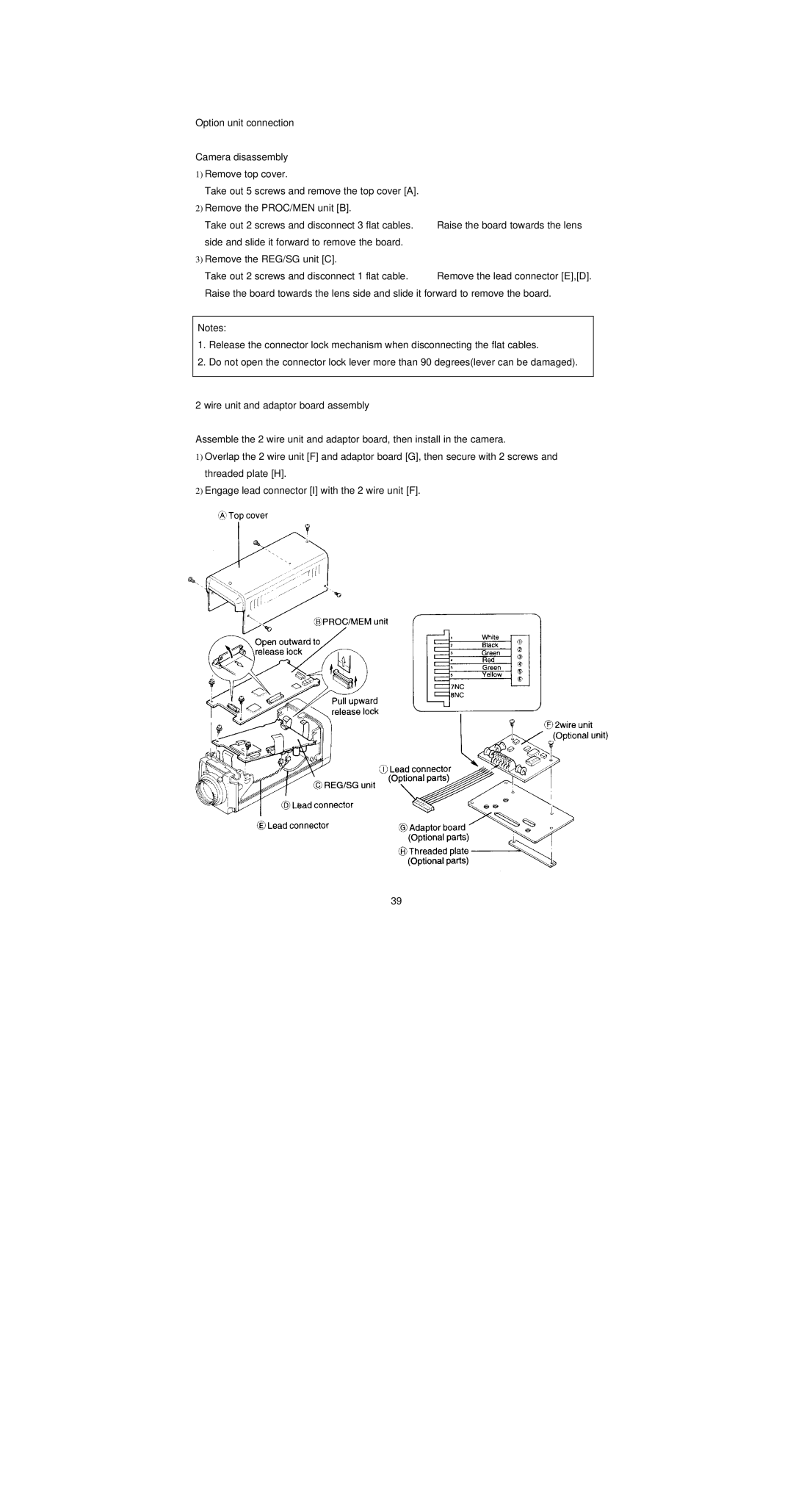 Empire Products K550 operation manual Remove the lead connector E,D 