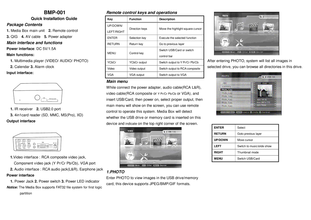 Emprex BMP-001 manual 