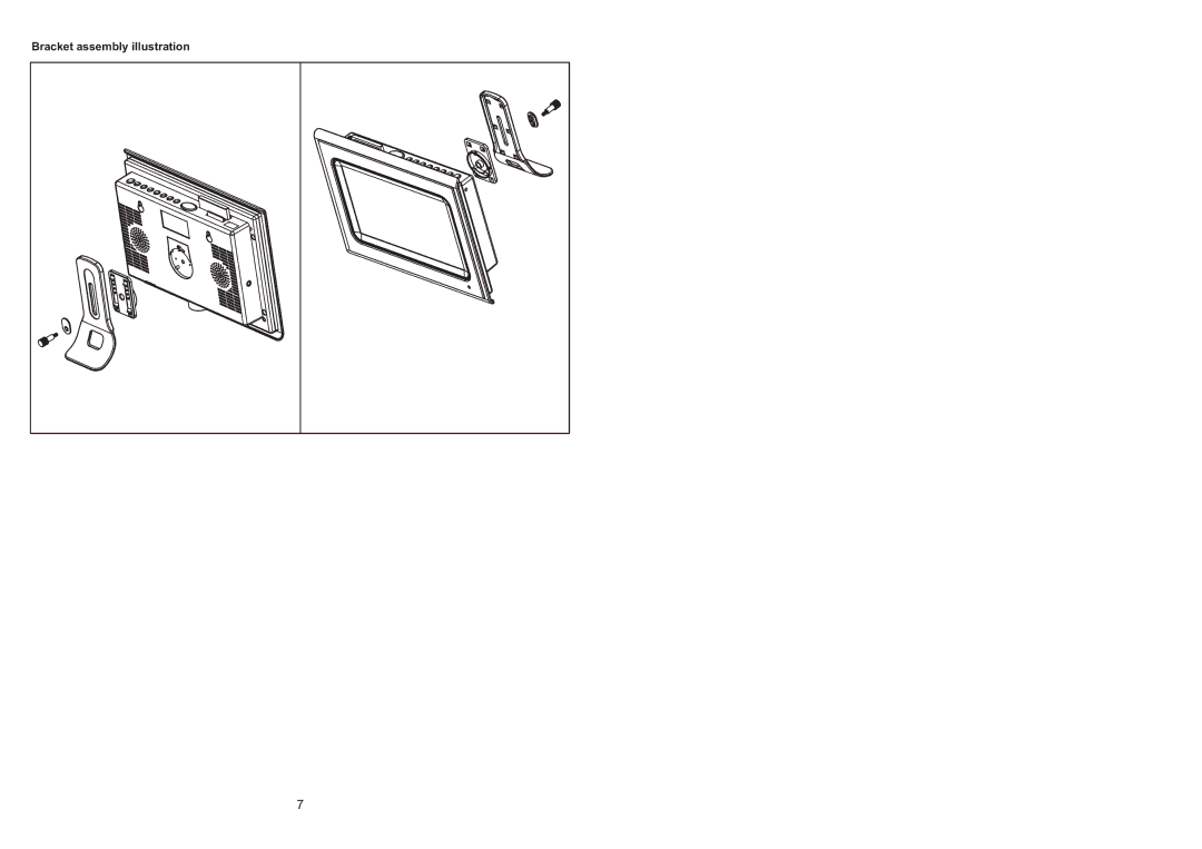 Emprex BPF-107 user manual Bracket assembly illustration 