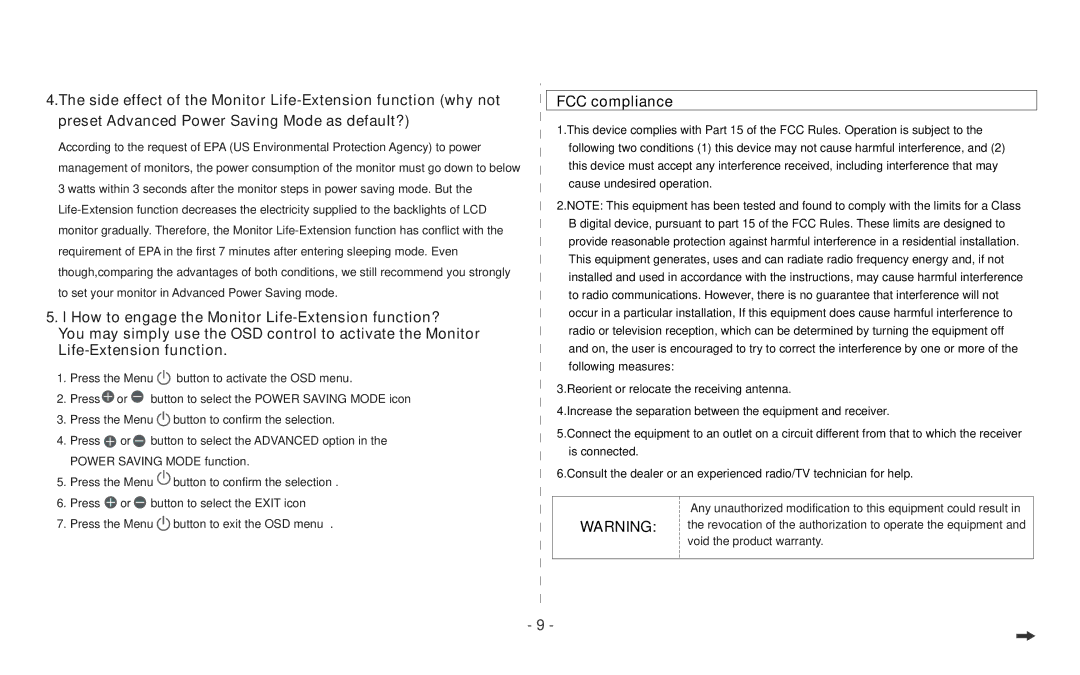 Emprex LM-1905 user manual FCC compliance 