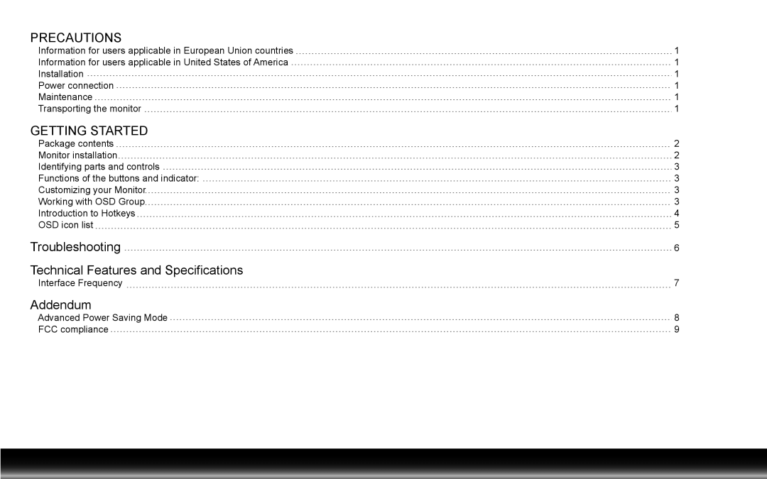 Emprex LM-1905 user manual Precautions 