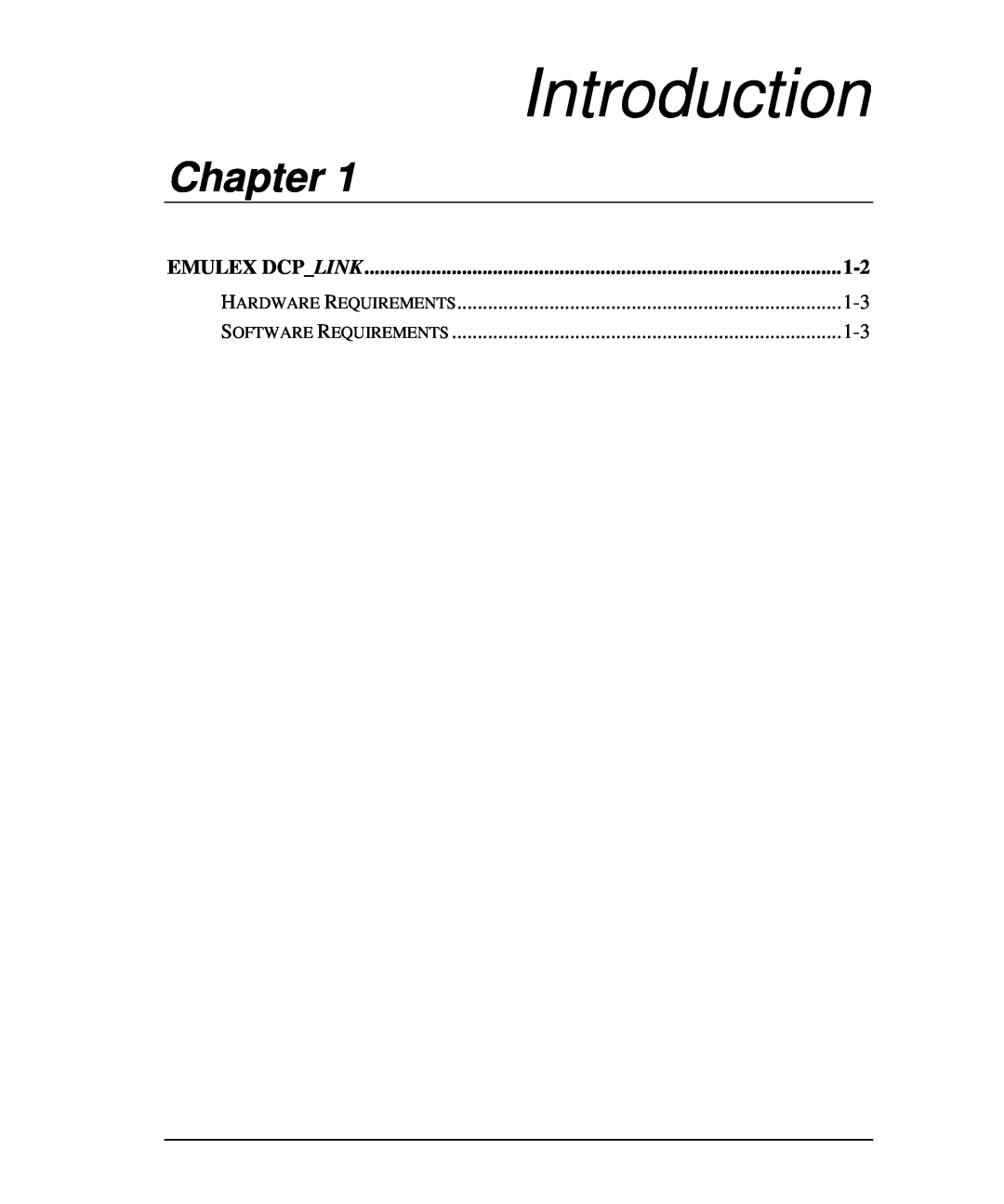 Emulex DCP_link manual Chapter, Introduction, Emulex Dcplink 