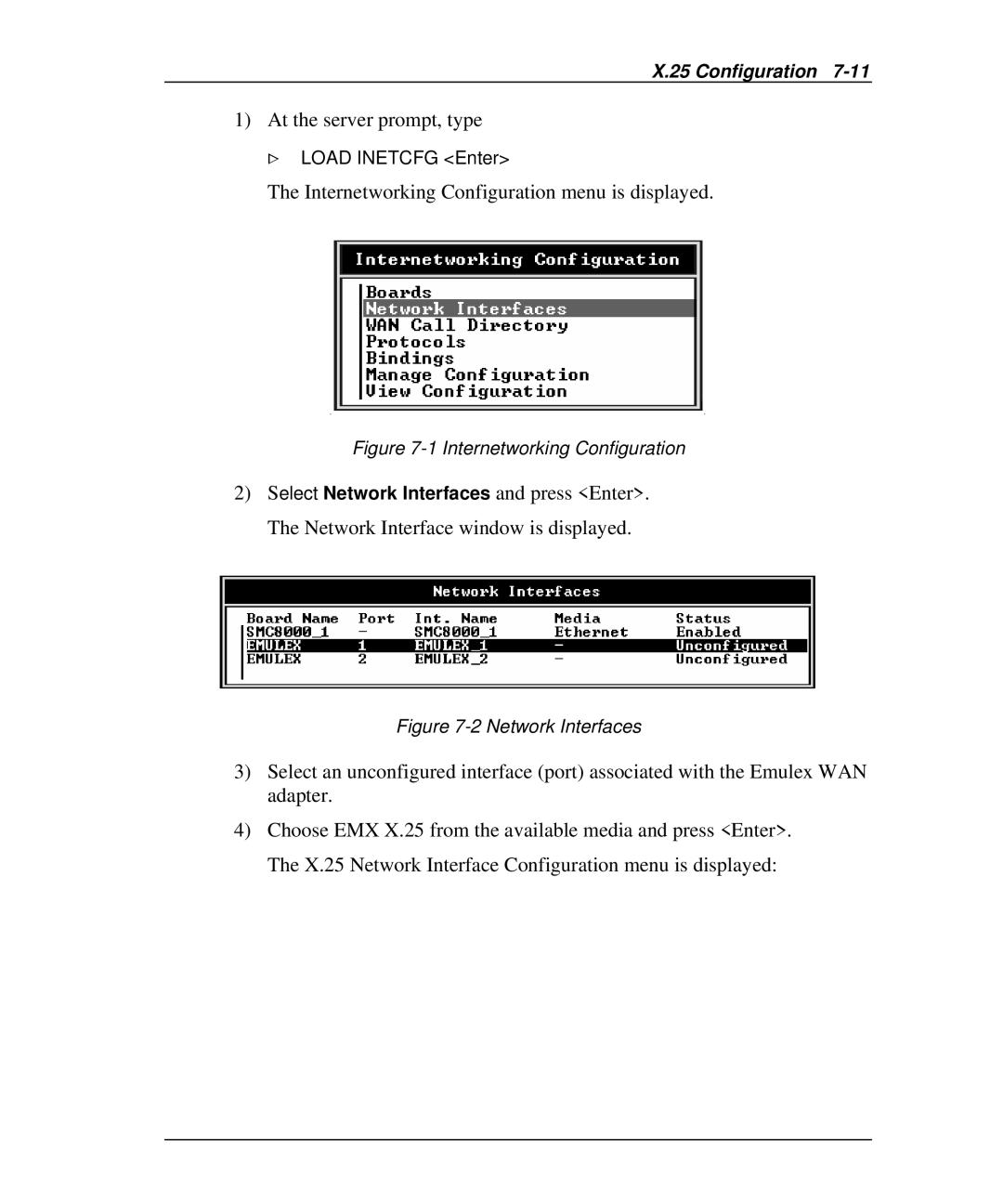 Emulex DCP_link manual At the server prompt, type 