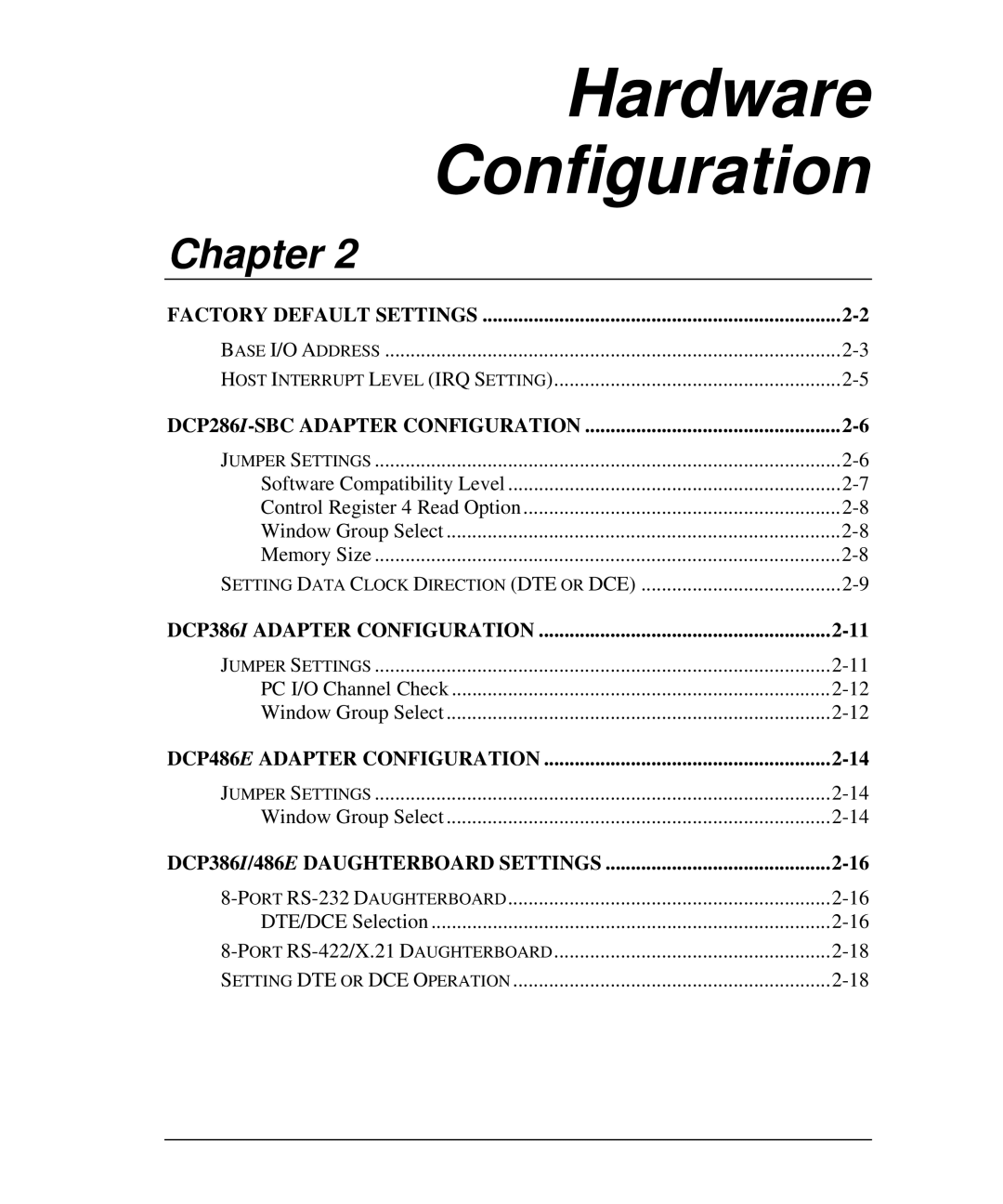 Emulex DCP_link manual Hardware Configuration 