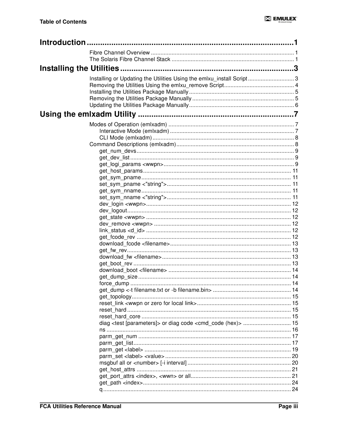 Emulex EMULEX manual Introduction 