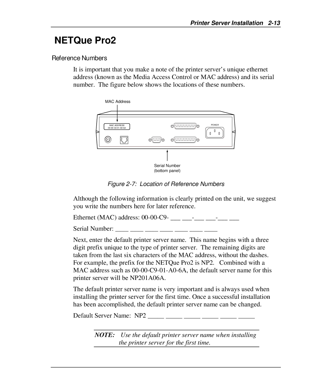 Emulex NQ0U-NT+, NP02, NQ0V-NT+, NJ01B-NT+, NQGB-NT+, NQTR0U-NATM, NQTR0V-NATM manual NETQue Pro2, Reference Numbers 