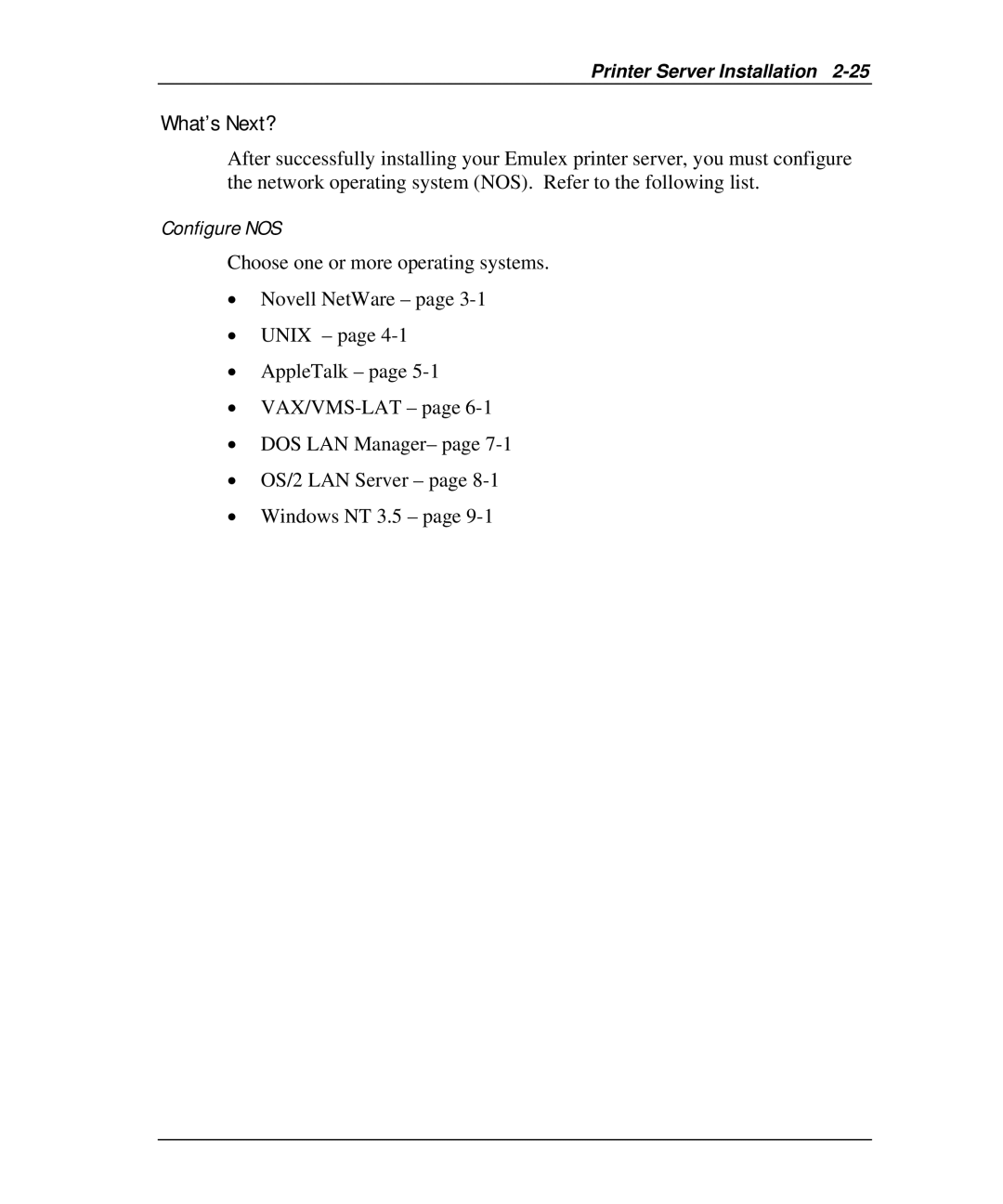 Emulex NQGB-NT+, NP02, NQ0V-NT+, NJ01B-NT+, NQTR0U-NATM, NQ0U-NT+, NQTR0V-NATM manual What’s Next? 