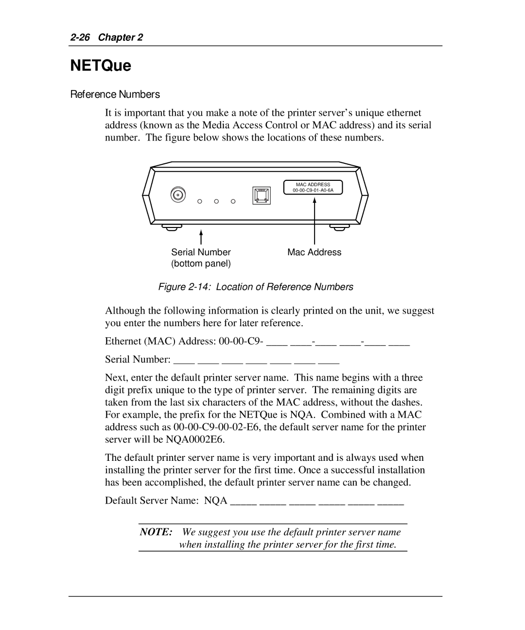 Emulex NQTR0U-NATM, NP02, NQ0V-NT+, NJ01B-NT+, NQGB-NT+, NQ0U-NT+, NQTR0V-NATM manual NETQue, Location of Reference Numbers 