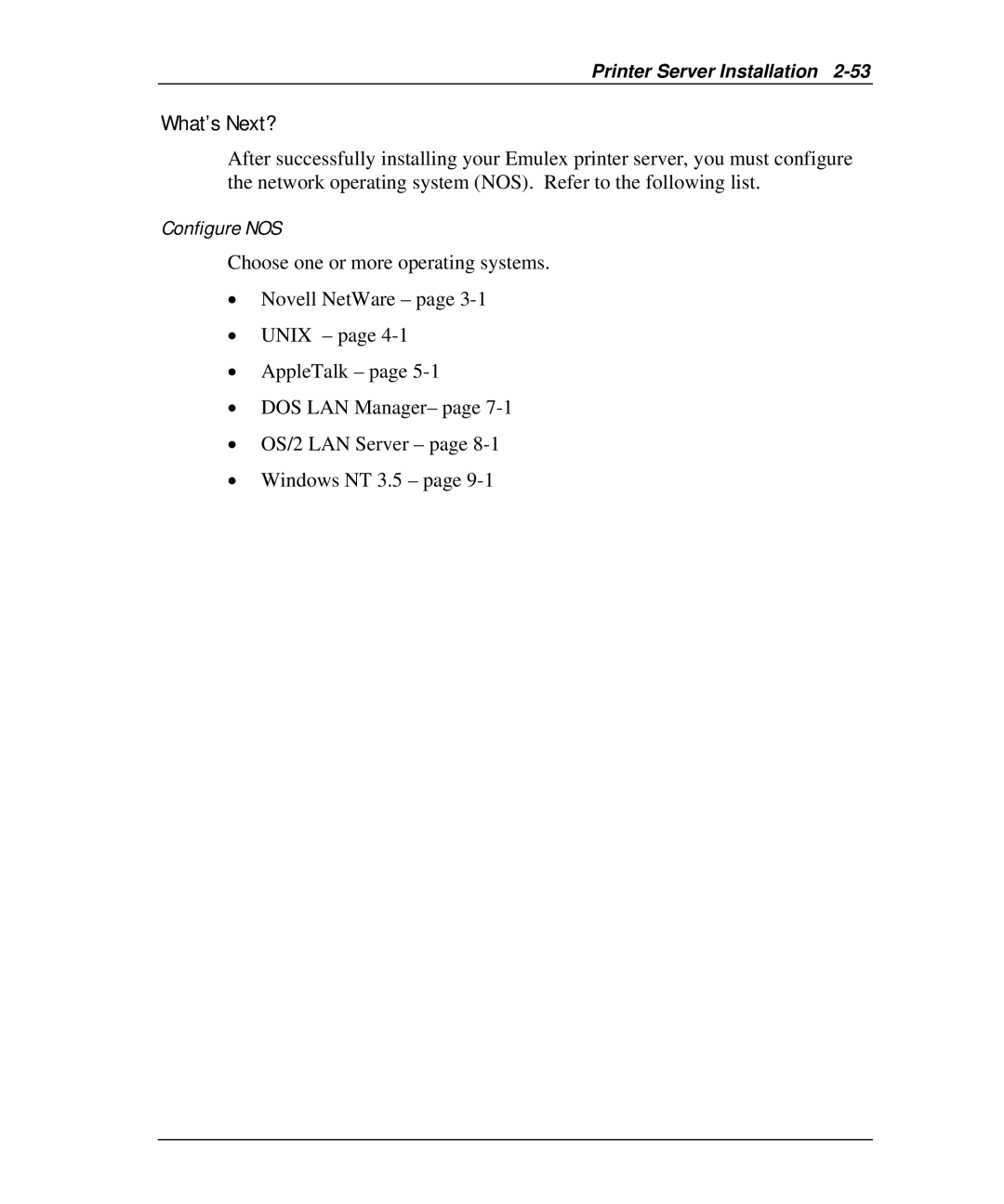 Emulex NQGB-NT+, NP02, NQ0V-NT+, NJ01B-NT+, NQTR0U-NATM, NQ0U-NT+, NQTR0V-NATM manual What’s Next? 