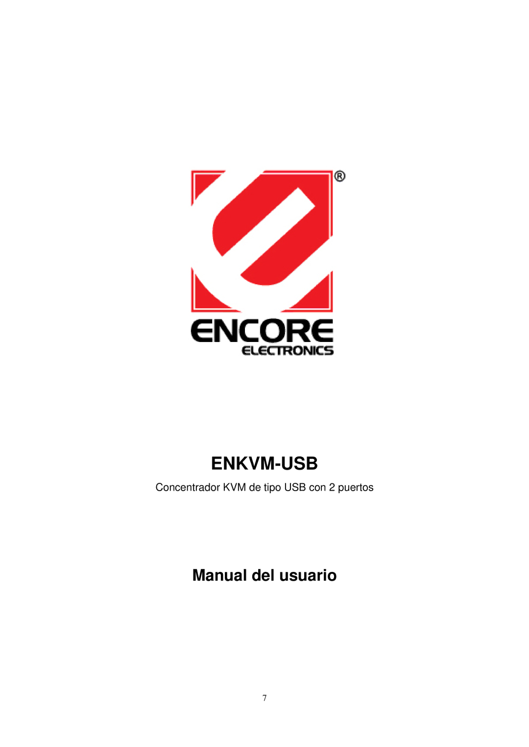 Encore electronic ENKVM-USB manual Manual del usuario 