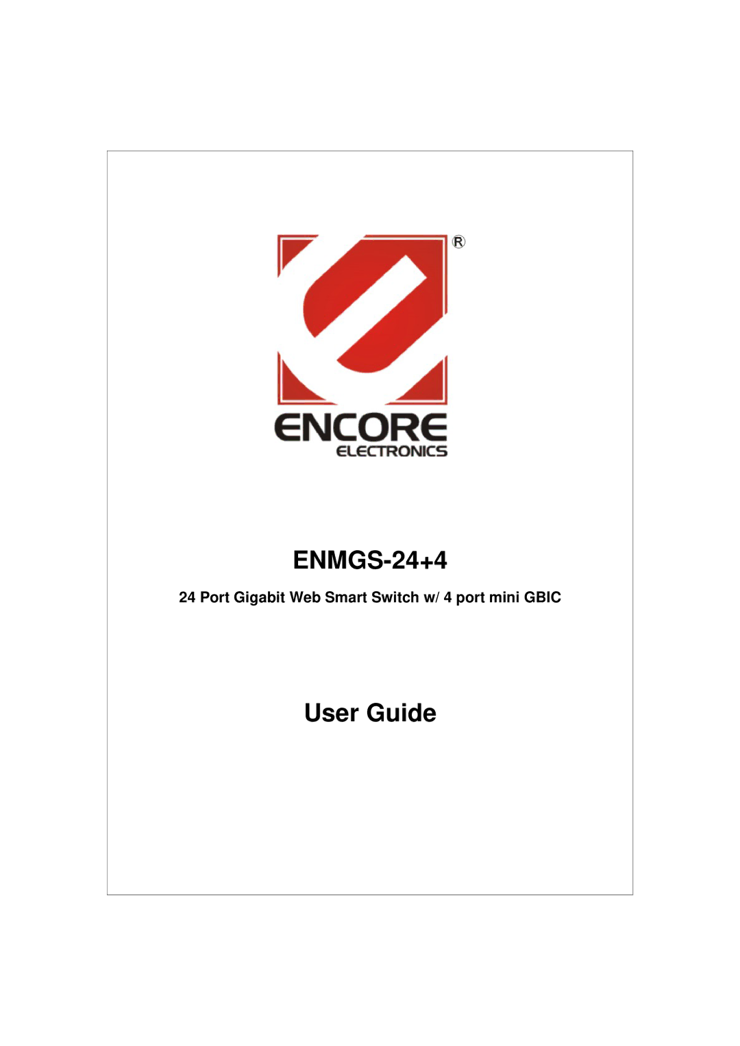 Encore electronic ENMGS-24+4 manual 