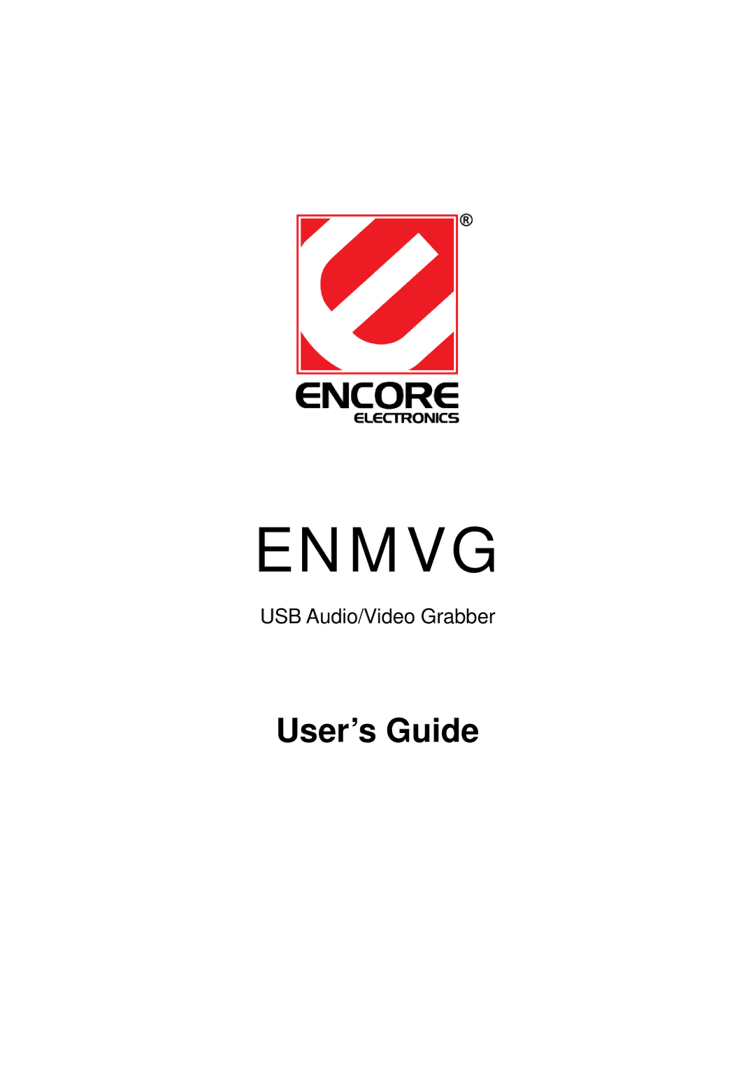 Encore electronic ENMVG manual Enmvg, USB Audio/Video Grabber 