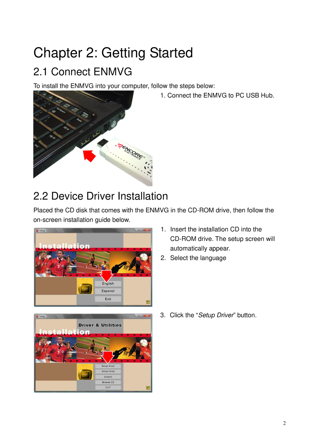 Encore electronic ENMVG manual Getting Started, Connect Enmvg 