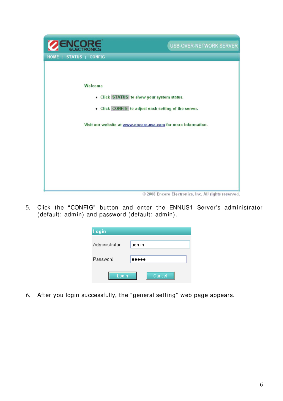 Encore electronic ENNUS1 user manual 