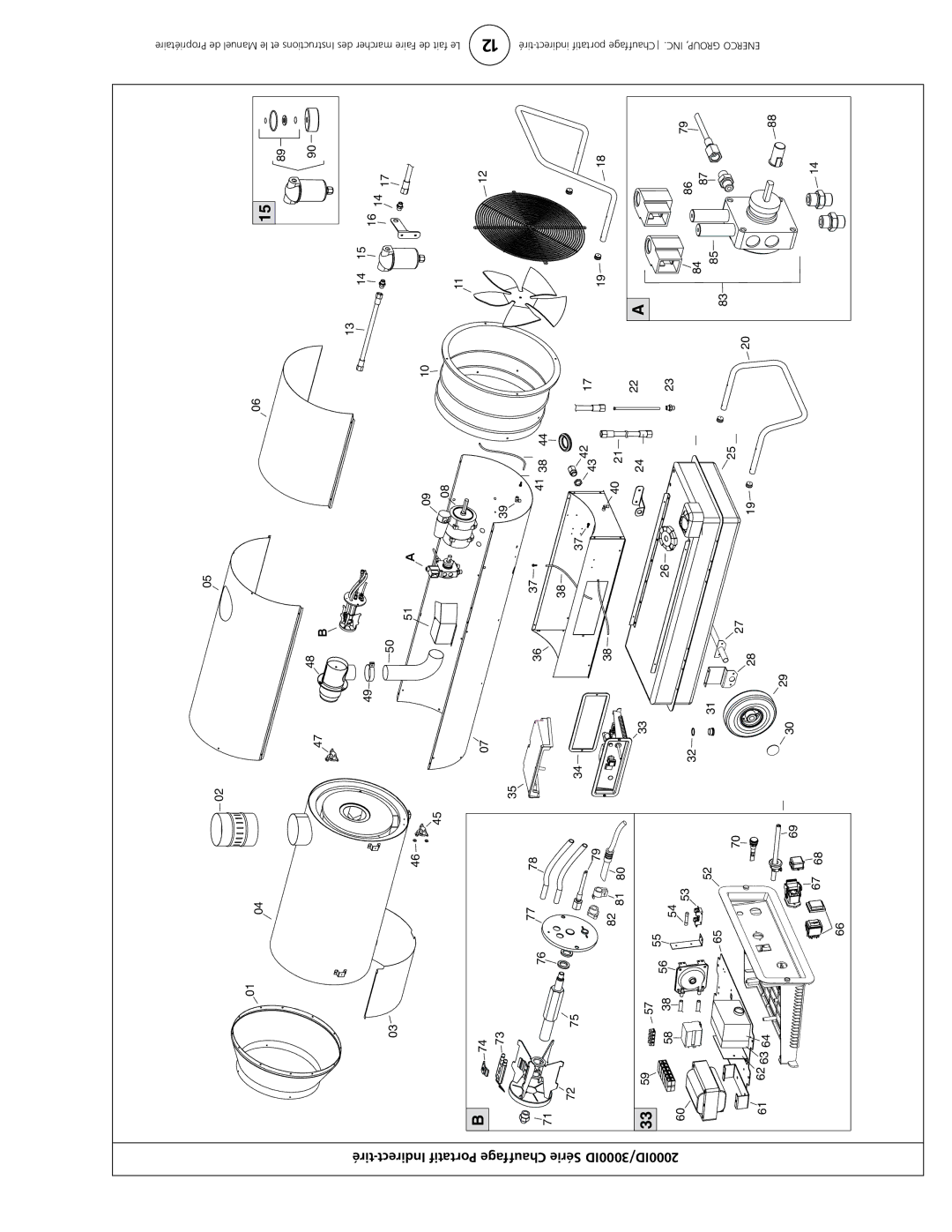 Enerco 4000ID, 2000ID 3000ID, 1000ID owner manual 2000ID/3000ID Série Chauffage 