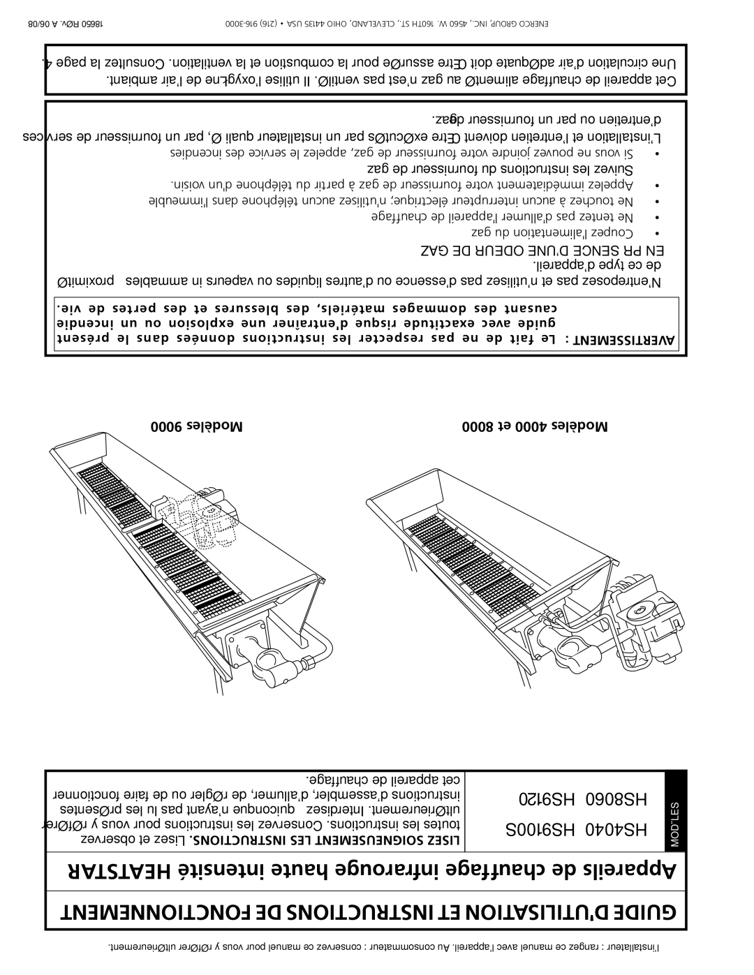 Enerco HS4040, HS8060, HS9100S, HS9120 owner manual Médiatement, Dappareildecetype 