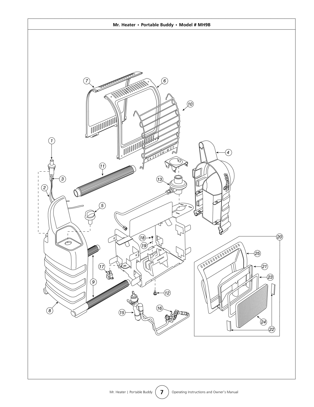 Enerco owner manual Mr. Heater Portable Buddy Model # MH9B 