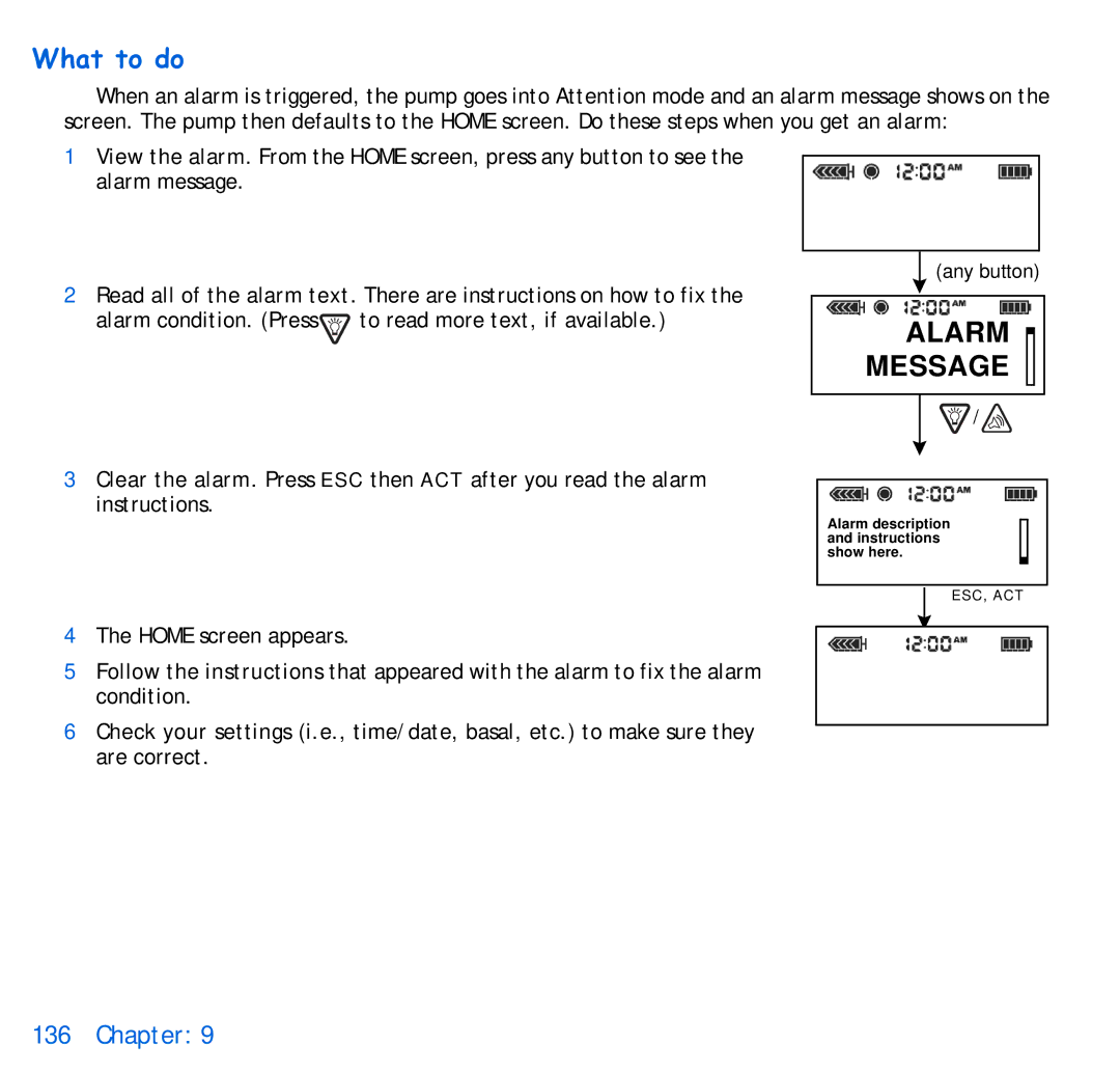 Energizer 715, 515 manual Alarm Message 