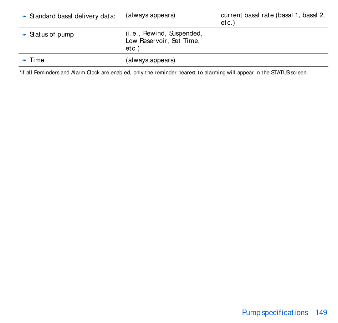 Energizer 515, 715 manual Pump specifications 