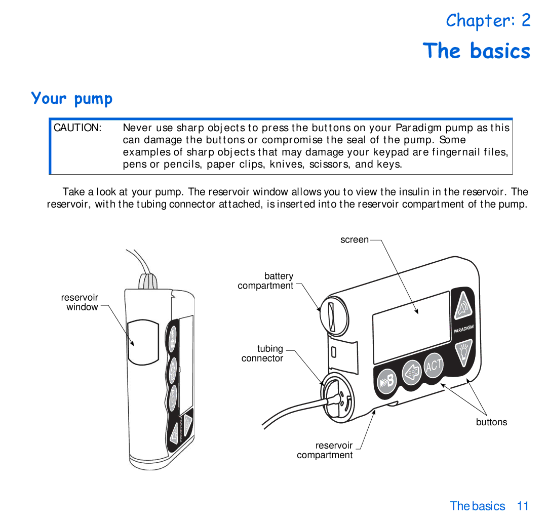 Energizer 515, 715 manual Basics, Your pump 