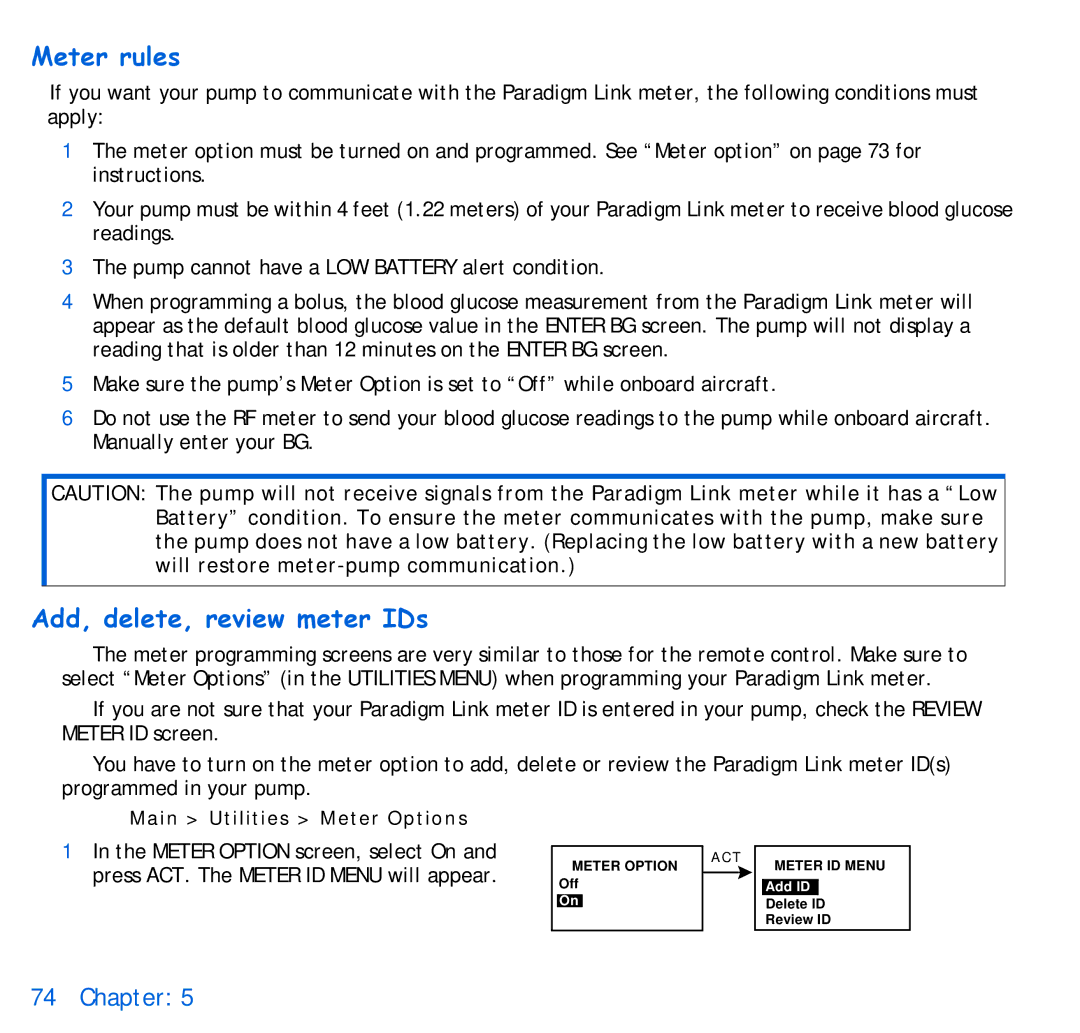 Energizer 715, 515 manual Meter rules, Add, delete, review meter IDs 