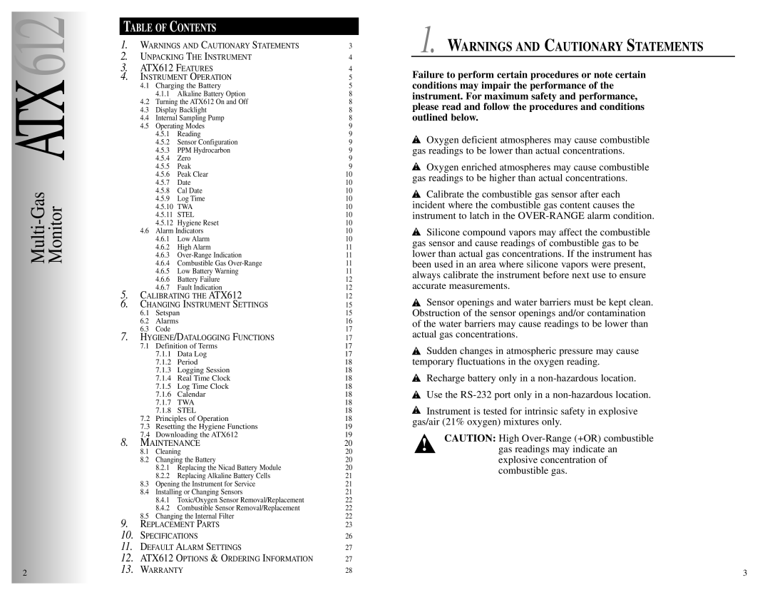 Energizer specifications ATX612 Features 