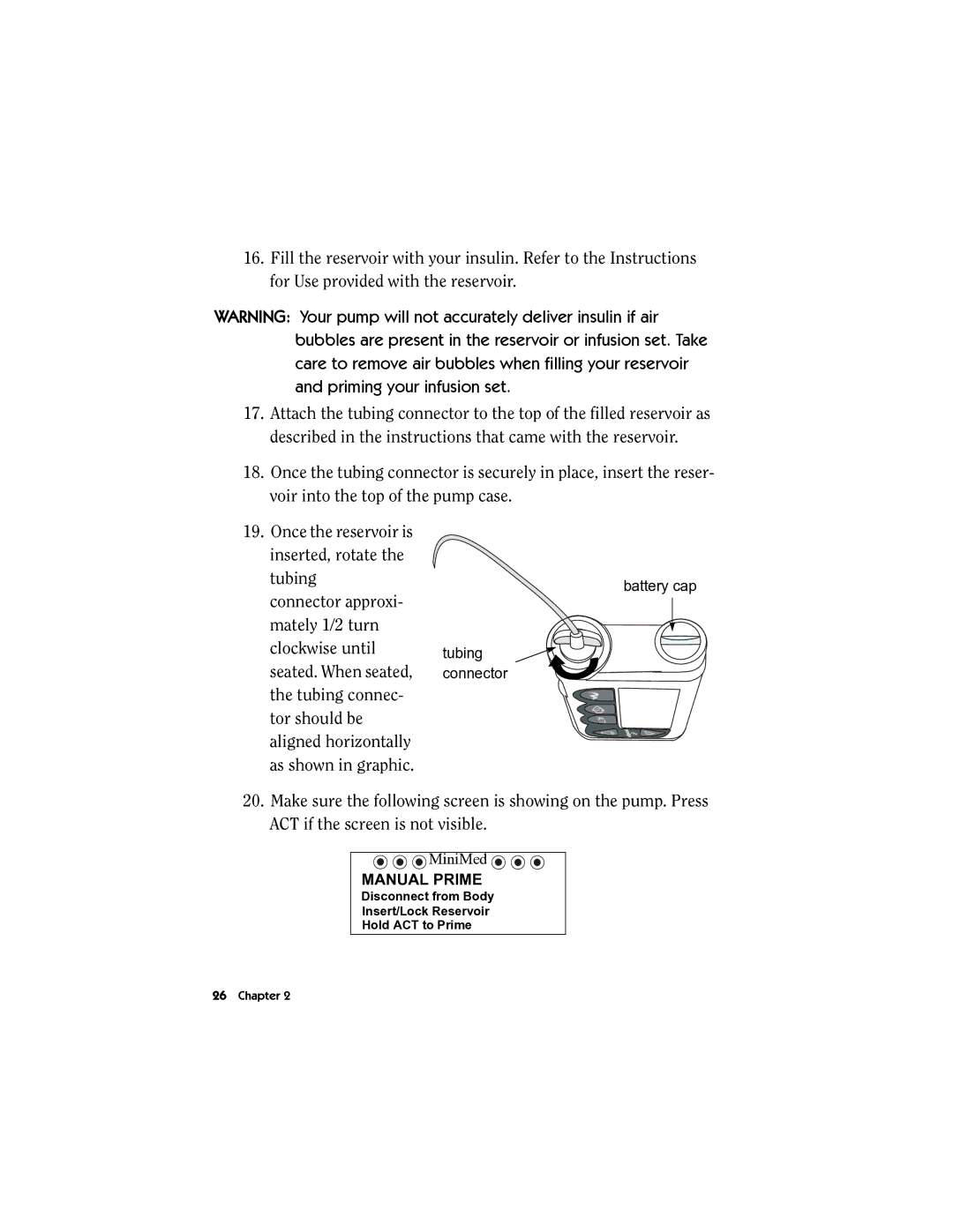 Energizer MMT-511 manual Battery cap Tubing connector 