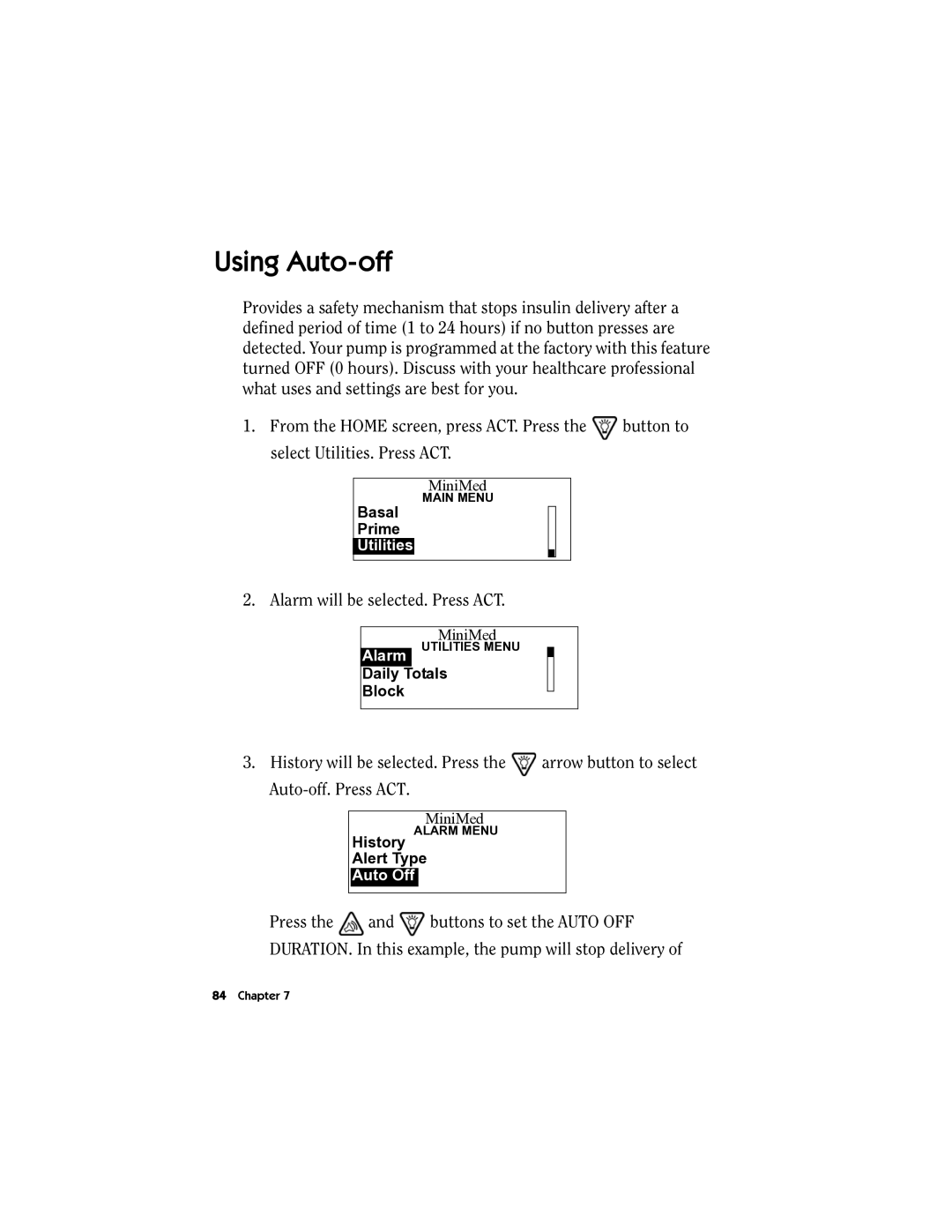 Energizer MMT-511 manual Using Auto-off 