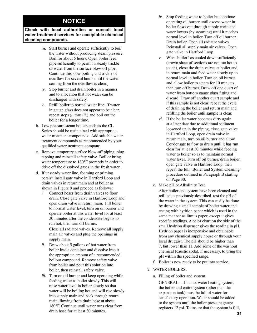 Energy Tech Laboratories F5, 40 Series, F3, CL Series manual Water Boilers 