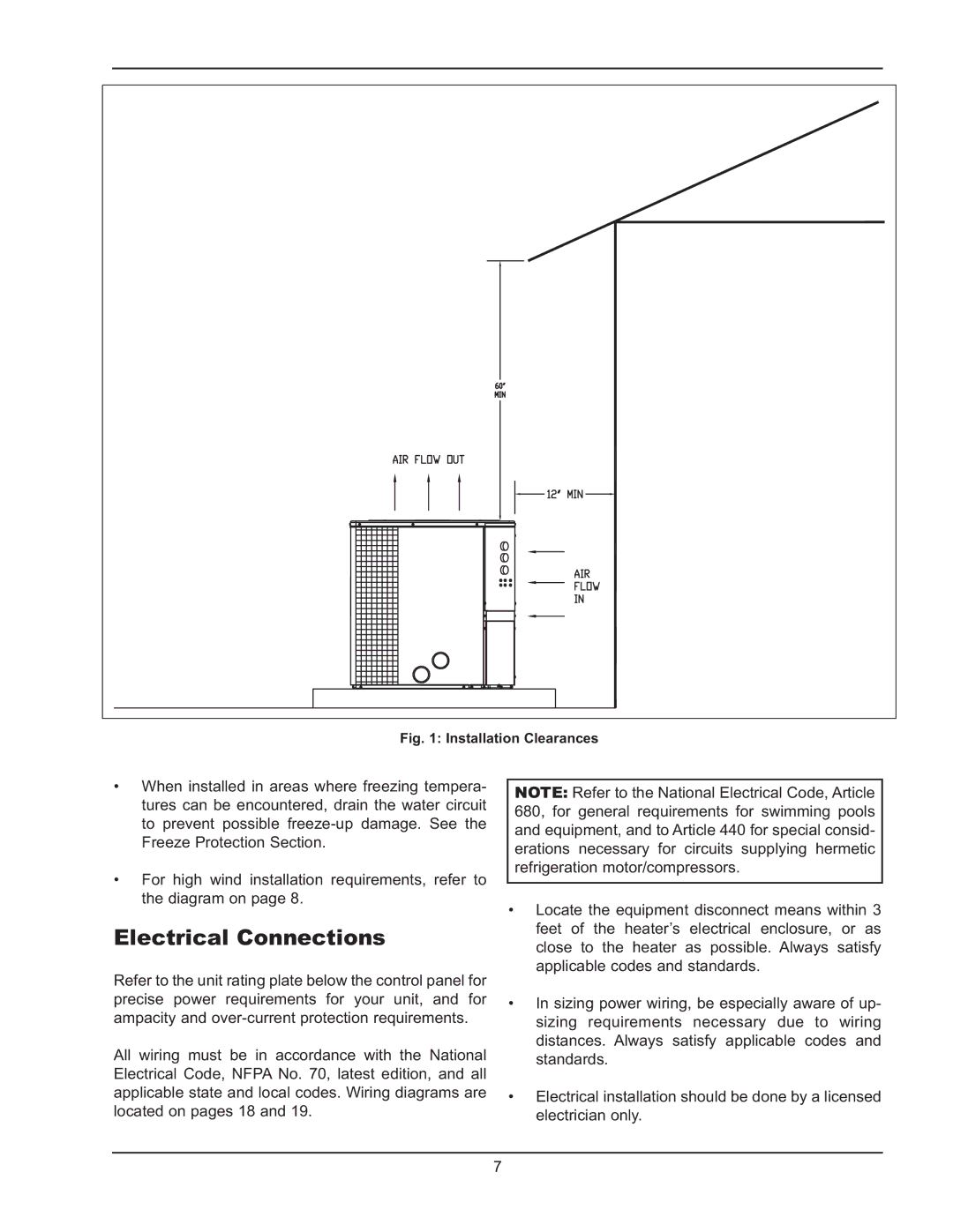 Energy Tech Laboratories 6310, 8320, 5310 operating instructions Electrical Connections, Installation Clearances 