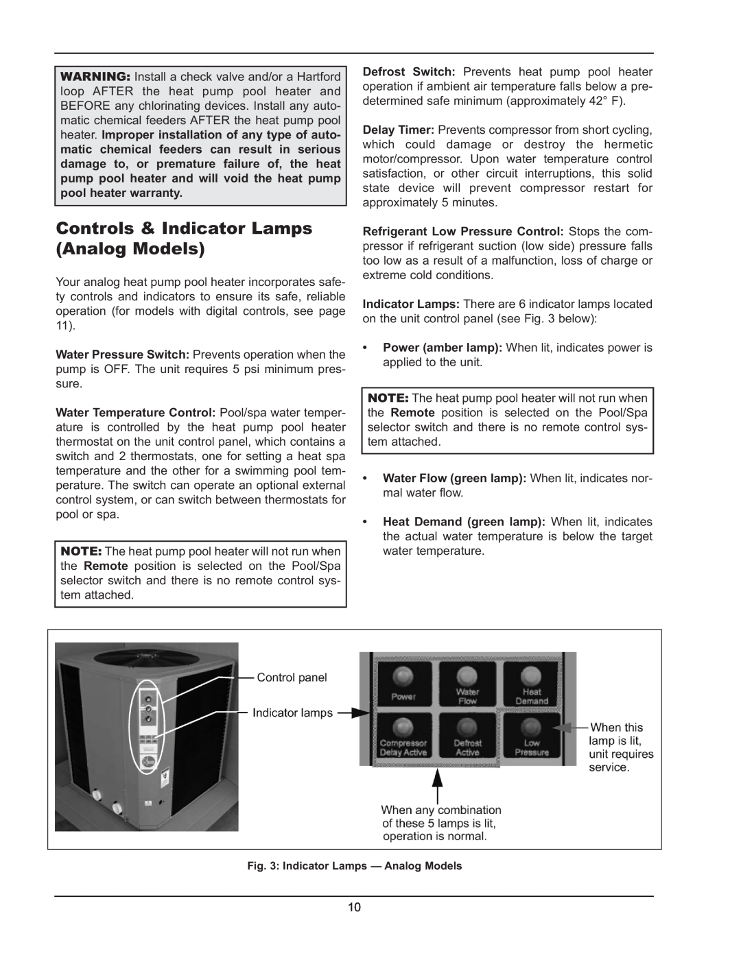 Energy Tech Laboratories 6310, 8320, 5310 operating instructions Controls & Indicator Lamps Analog Models 
