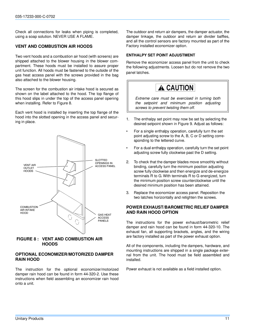 Energy Tech Laboratories DHG180 Vent and Combustion AIR Hoods, Power EXHAUST/BAROMETRIC Relief Damper and Rain Hood Option 