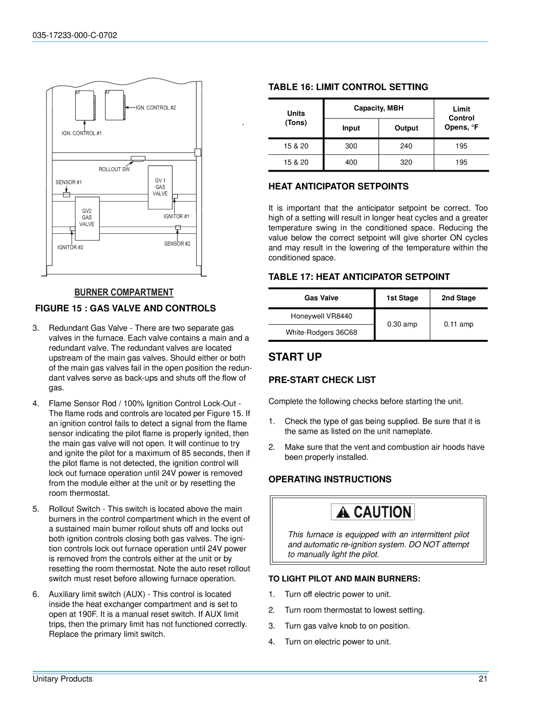 Energy Tech Laboratories DHG180, DHG240 installation instructions Start UP 