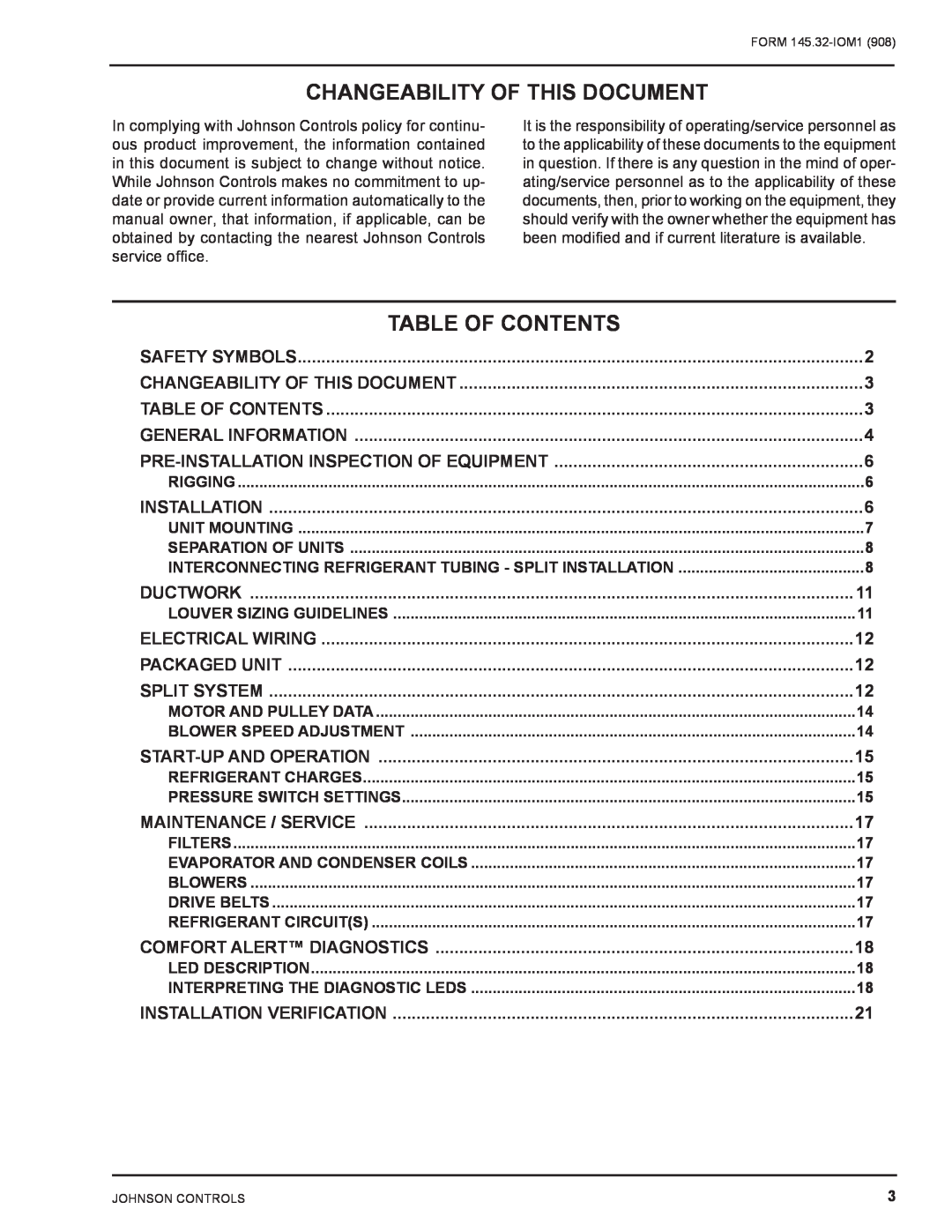 Energy Tech Laboratories DSH installation instructions Changeability of this document, Table Of Contents 